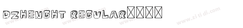 DZhengHT Regular字体转换